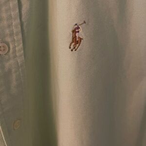 Ralph Lauren Men's Mint Green Casual Shirt